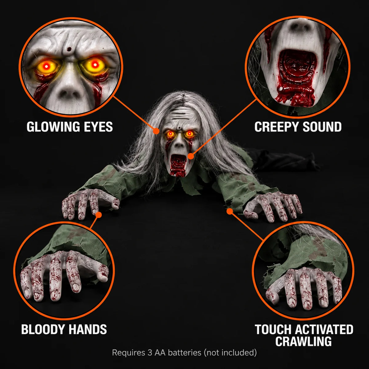 Grave Crawler — Motion-Activated Halloween Zombie